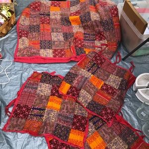 King Size Quilt and 3 Matching Euro Shams - P Barn